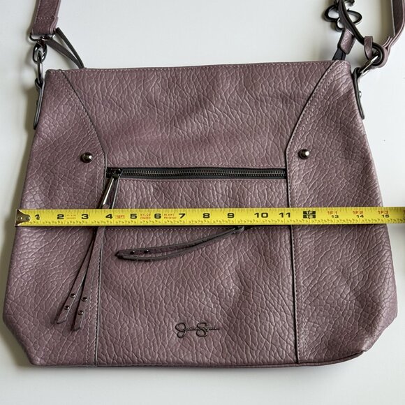 Jessica Simpson Lavender Leather Shoulder Handbag - Picture 10 of 12
